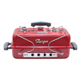 Parrilla Sherpa Roja A Carbon Portatil Bbq Grill Color Rojo