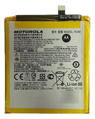 Batería Para Motorola One Macro Kg40 100%original