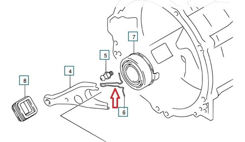#c Resorte De Horquilla Clutch Grand Vitara Xl5 Y Xl7 (15v) Foto 4
