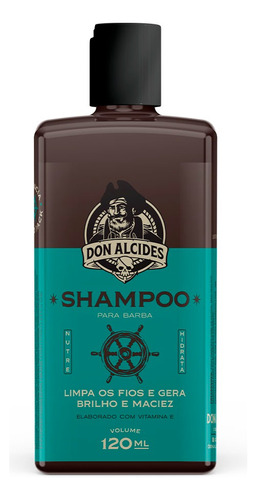 Shampoo Para Barba Calico Jack Brilho E Maciez Don Alcides