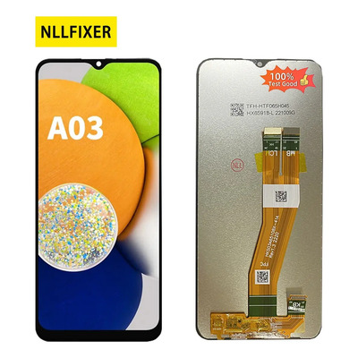 Nllfixer Pantalla Para Samsung A03s Sm-a037m A03 Sm-a035m Negro