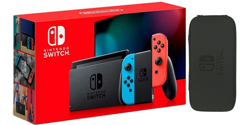 Nintendo Switch Neón Blue And Red Nuevo Modelo + Obsequio.