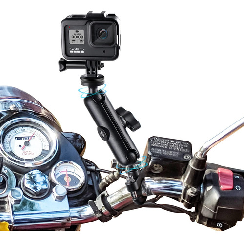 360?ø Soporte De Motocicleta Gopro Hero10/9/8/max/7/6/...