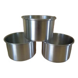 Set 3 Moldes Pan De Pascua Medio Kilo Aluminio Desmontable