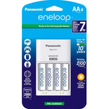 Pilas Recargable Panasonic Eneloop Aa X4 + Cargador Aa Y Aaa