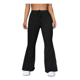 Pantalones Acampanados Casuales Para Mujer, Yoga, Deportes A