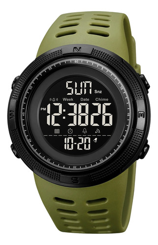 Reloj Digital Skmei 2070 Deportivo Militar Impermeable Verde