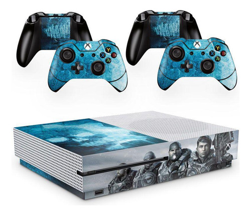 Skin Adesivo Protetor X Box One S E Controles Gears Of War 1