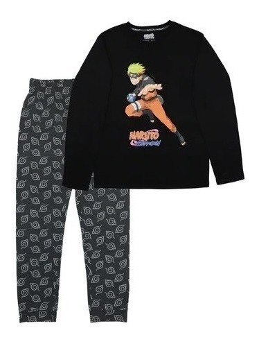 Pijama Hombre Naruto Ll Luchadores  
