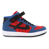 Tenis Urbano Panam Spider-man Ajuste Velcro Para Hombre