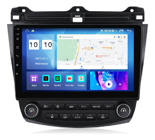 Estéreo Honda Accord 2003-2007 Android 8 Núcleos Carplay Dsp