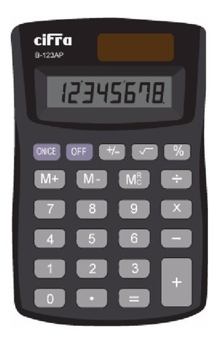 Calculadora Cifra B123 Color Negro