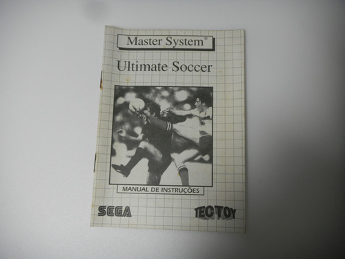 Manual Instrução Ultimate Soccer Master System Original 