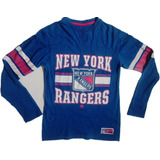 Playera Manga Larga Majestic Nhl Rangers