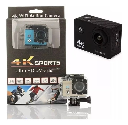 Camara Deportiva Accion 4k Ultra Hd Wifi Sumergible 30m