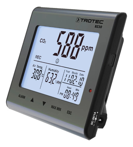 Medidor De Calidad De Aire Co2 Multifuncional Trotec Bz30