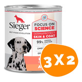 Lata Sieger Perro Dermaprotect Cordero 340g Pack 3 Unidades