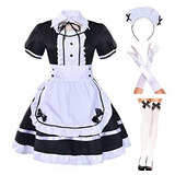 Anime Japonés Sissy Maid Dress Cosplay Sweet Classic Lolita 