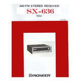 Esquema  Serviço Receiver Pioneer  Sx 636 Sx636 Em Pdf