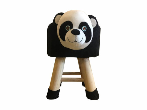 Puff Banquito De Animal Infantil  Regalo Ideal Peluche Panda