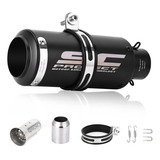 Escape De Moto Deportivo 51 Mm De Acero Inoxidable Universal