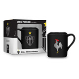 Caneca Porcelana Atlético Mineiro Quadrada Galo Oficial