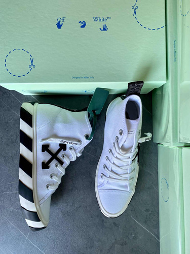 Tenis Off White High Vulcanized Sneakers Originales Hombre