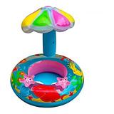 Flotador Inflable Techo Sombrilla Niños Para Bebé Piscina