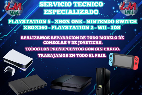 Servicio Tecnico De Consolas Ps4 - Ps5 - Xbox One-360