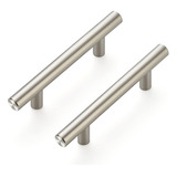 Tiradores De Clóset Ravinte, Bar, Satin Nickel 5  Length