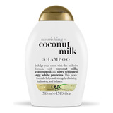 Shampoo Ogx Nourishing + Coconut Milk En Botella De 385ml Por 1 Unidad