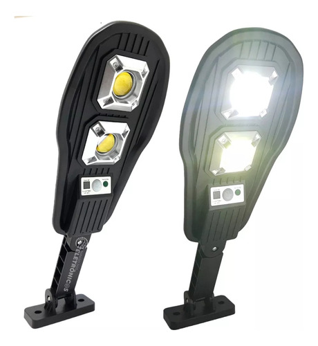 Kit 2 Refletor Luminária Solar Led Cob 100w 3000lm Controle