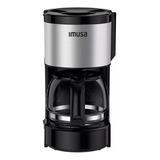 Cafetera Imusa 6 Tazas Acero Inoxidable Negro