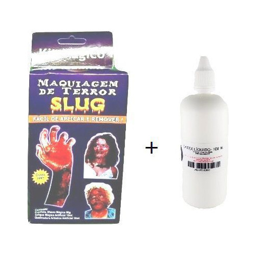 Kit Slug Maquiagem De Terror Slug E Latex 100 Ml