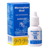 Mercepton Oral 20ml Antitóxico Em Gotas Para Caes E Gatos 