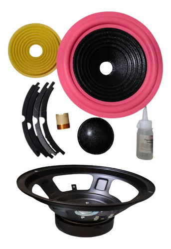 Kit Enconado De Bocina Woofer 8 Pulgadas Para Armar Escolar 