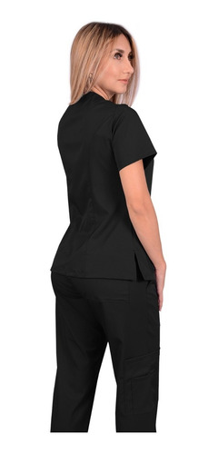 Conjunto Uniforme Médico Dama Antifluido Stretch Cuello V