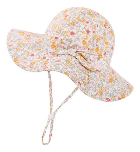 Sombrero De Sol Para Niña Con Protección Upf 50+, Sombrero