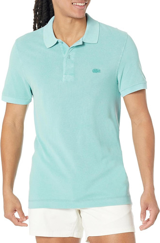 Camisa Lacoste Polo De Manga Corta Eco Blue  Ph5603-51k71