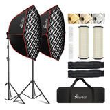 Shirtal Softbox Kit De Iluminacion Para Fotografia, 37 Pulga