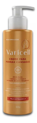 Varicell Creme Pele Extrasseca 300g - Creme P/ Varizes, Dores E Pernas Cansadas