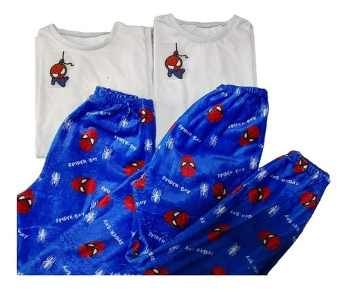 Conjunto De Pijama Pareja Spider-man Playera + Pantalón