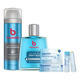 Kit Facial Espuma De Barbear+loção Facial+regenerador Labial