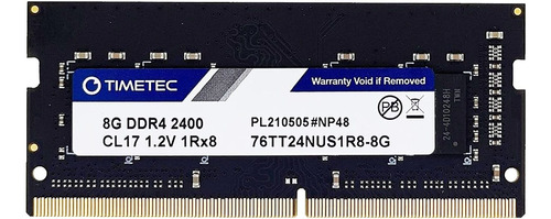 Memoria Ram Timetec, Ddr4, 8 Gb, 2400 Mhz, 260 Pines