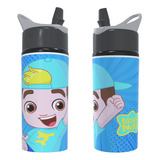 Garrafa De Agua Infantil Luccas Neto Squeeze Com Canudo