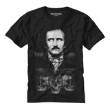 Playera De Allan Poe Nevermore Marca Distopia