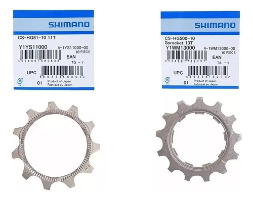 Kit Cog Pinhão Para Cassete 10v K7 Shimano 11d 13d M4100 