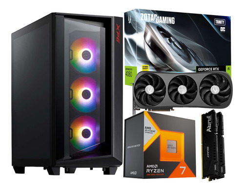 Pc Gamer Rgb Ryzen 7 7800x3d Rtx 4080 Ram Ddr5 32gb 2tb Ssd 