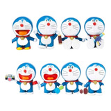 Doraemon El Gato Cósmico Colección 8 Figuras En Bolsa