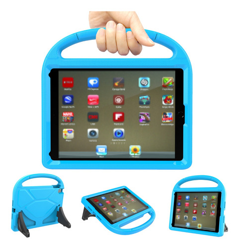Funda Compatible Con iPad 6 5 Generación 9.7 Pulgada Azul